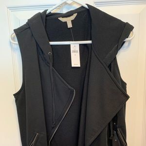 Banana Republic sleeveless zip hoodie